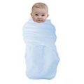 The Laughing Giraffe Swaddle Baby Blanket - White